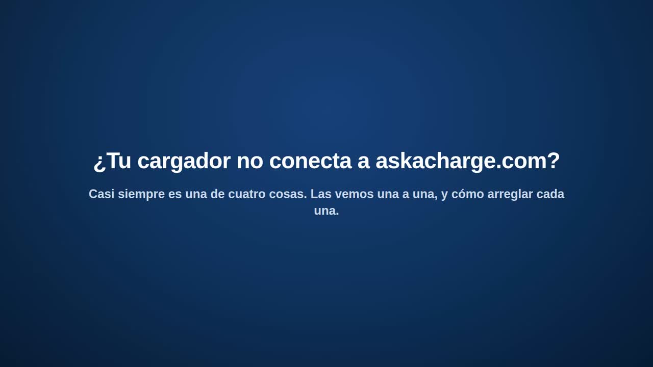 Mi cargador no conecta por OCPP: los 4 fallos más comunes y cómo arreglarlos
