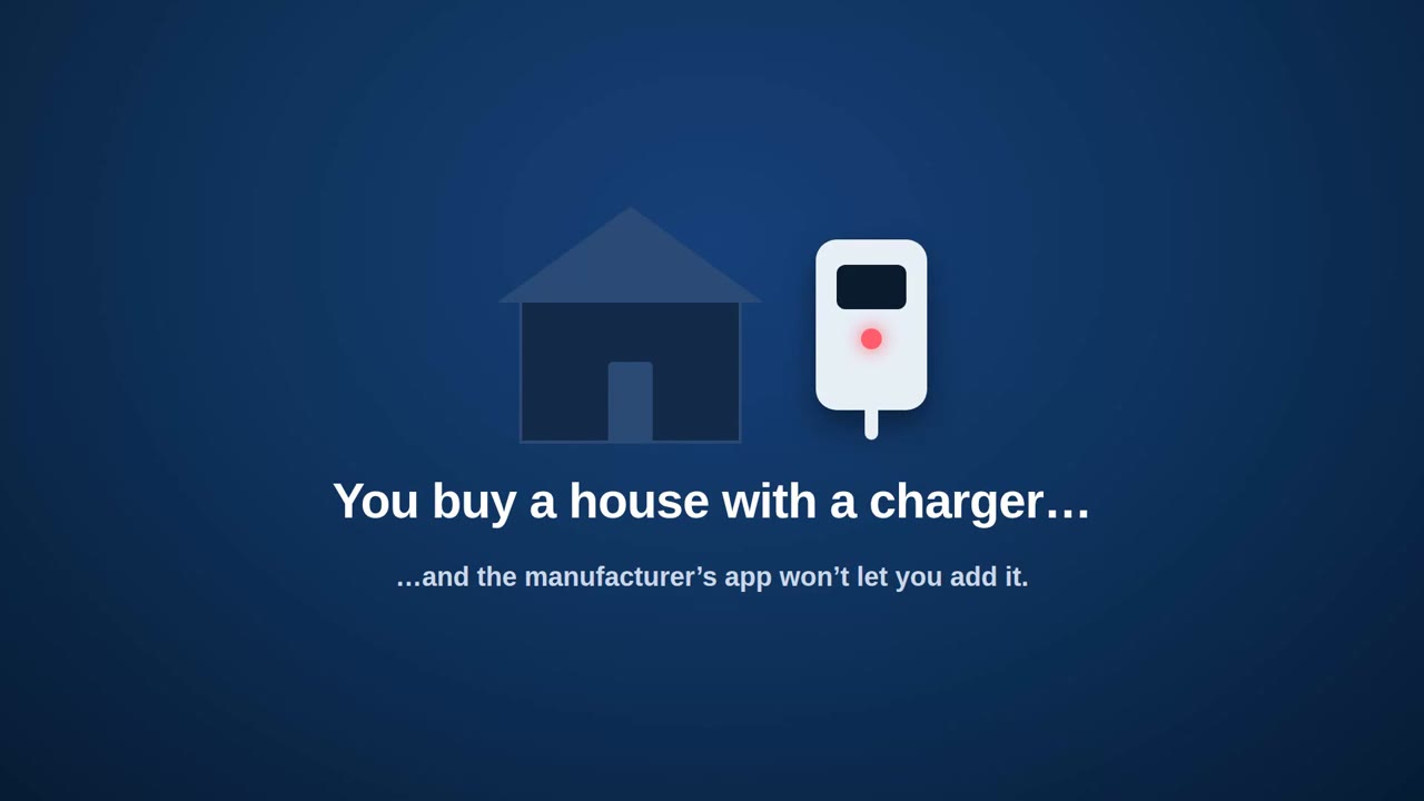 I bought a house with an EV charger and can't use it